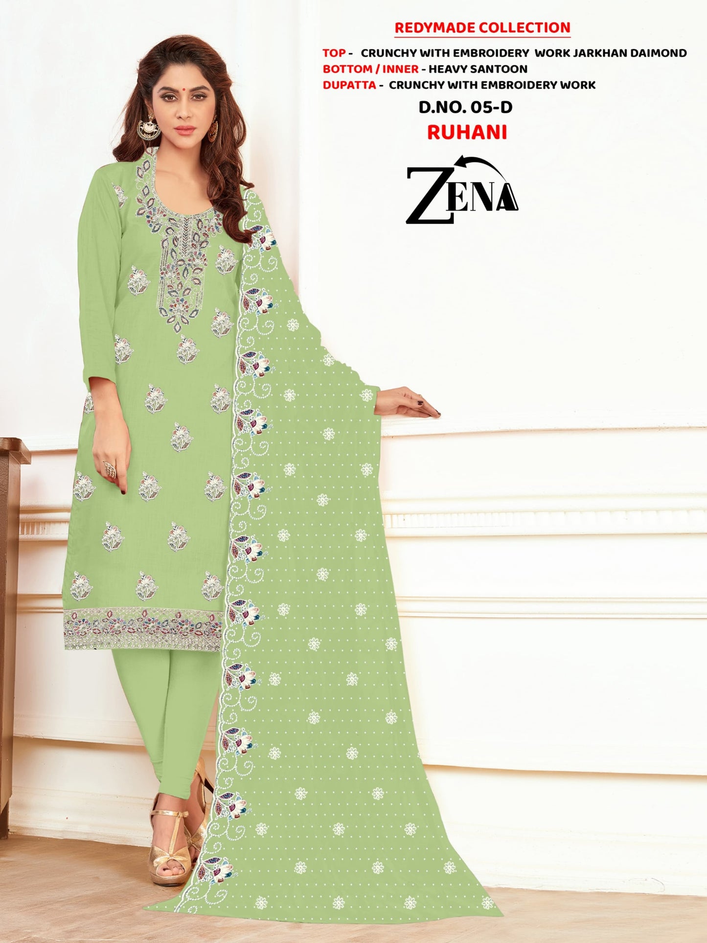 RUHANI ARTICLE EMBROIDERY WORK JARKHAN DAIMOND