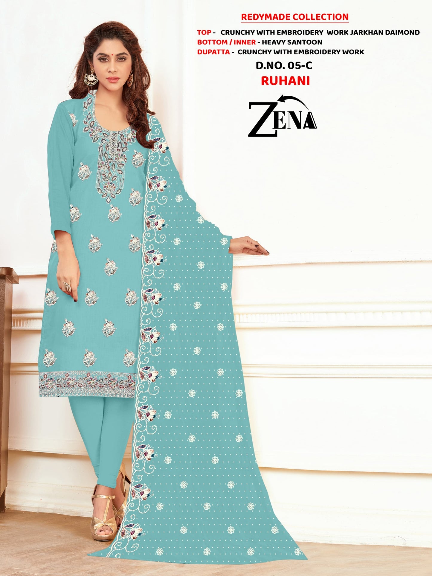 RUHANI ARTICLE EMBROIDERY WORK JARKHAN DAIMOND
